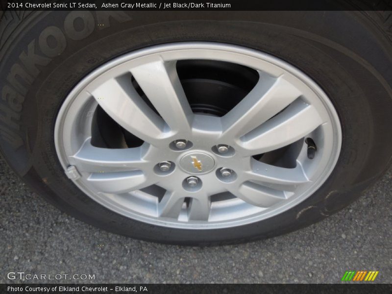Ashen Gray Metallic / Jet Black/Dark Titanium 2014 Chevrolet Sonic LT Sedan
