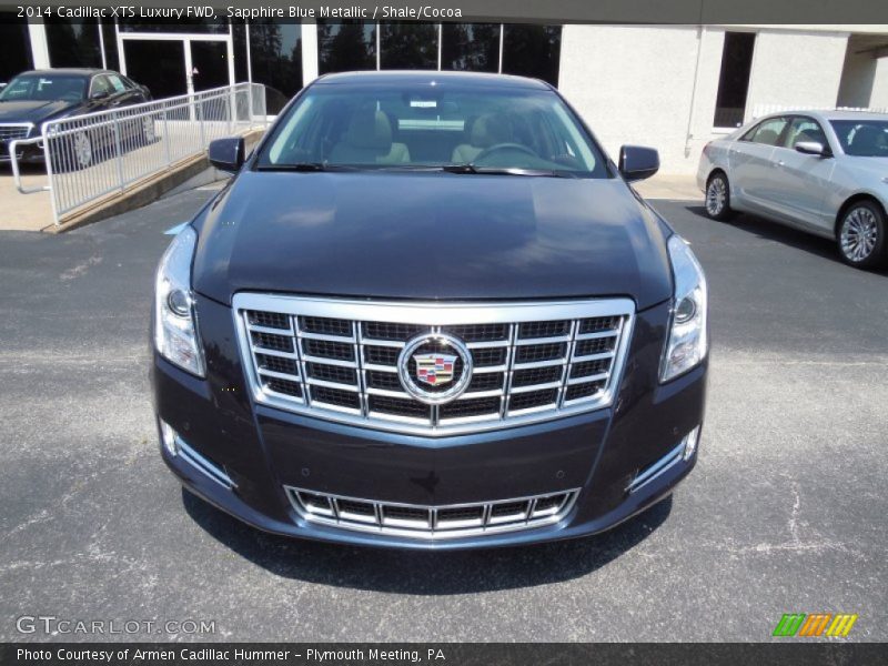 Sapphire Blue Metallic / Shale/Cocoa 2014 Cadillac XTS Luxury FWD