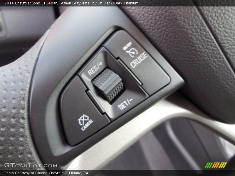 Ashen Gray Metallic / Jet Black/Dark Titanium 2014 Chevrolet Sonic LT Sedan