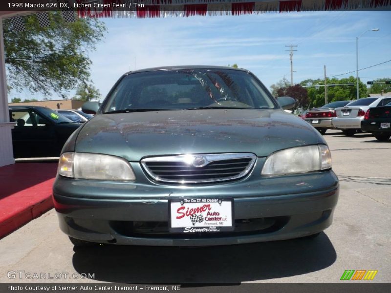 Lichen Green Pearl / Tan 1998 Mazda 626 DX