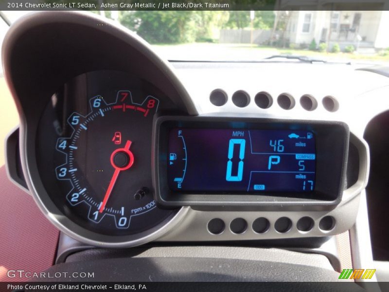 Ashen Gray Metallic / Jet Black/Dark Titanium 2014 Chevrolet Sonic LT Sedan