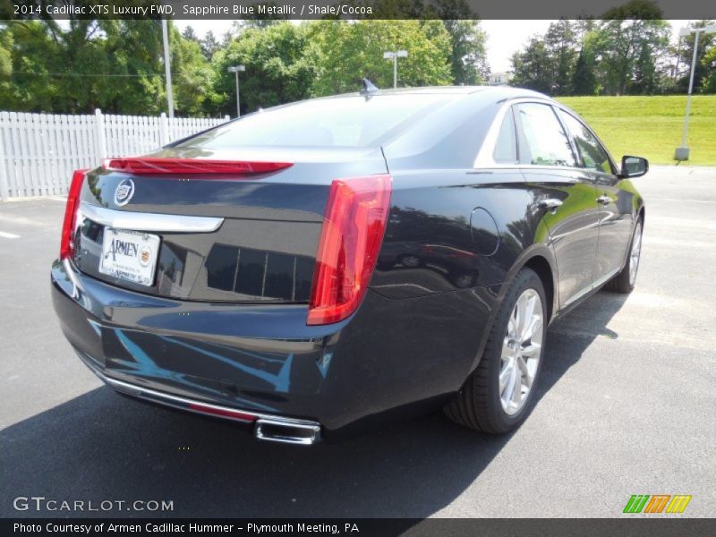 Sapphire Blue Metallic / Shale/Cocoa 2014 Cadillac XTS Luxury FWD