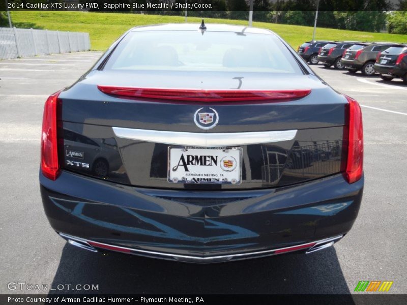 Sapphire Blue Metallic / Shale/Cocoa 2014 Cadillac XTS Luxury FWD
