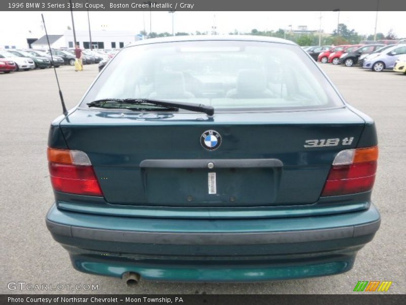 Boston Green Metallic / Gray 1996 BMW 3 Series 318ti Coupe