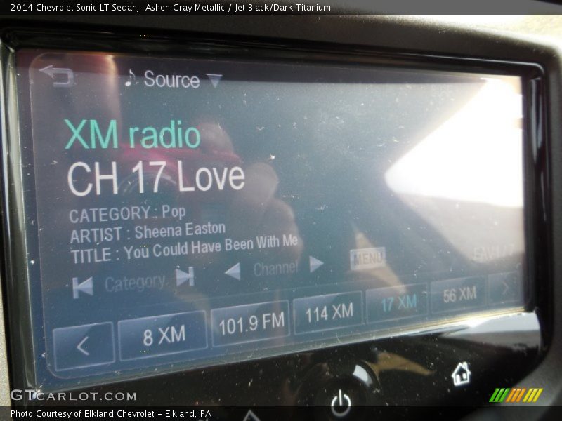 Ashen Gray Metallic / Jet Black/Dark Titanium 2014 Chevrolet Sonic LT Sedan