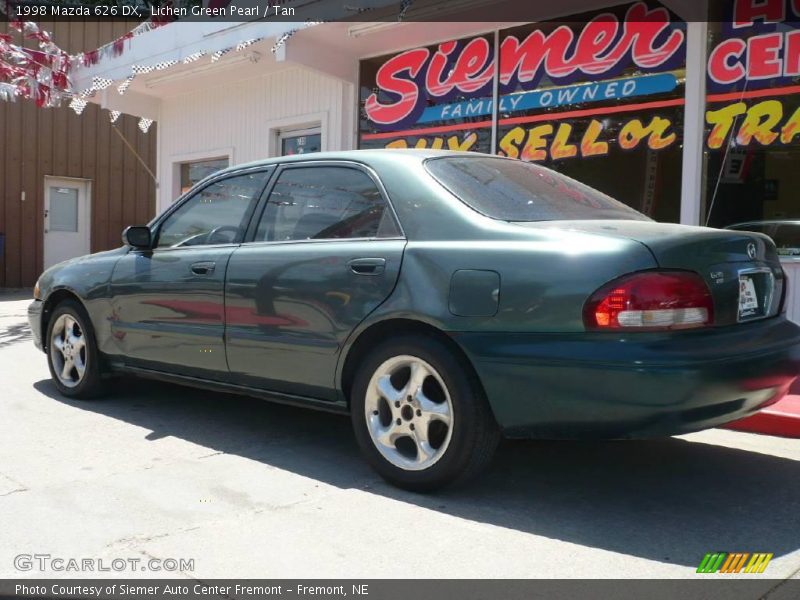 Lichen Green Pearl / Tan 1998 Mazda 626 DX