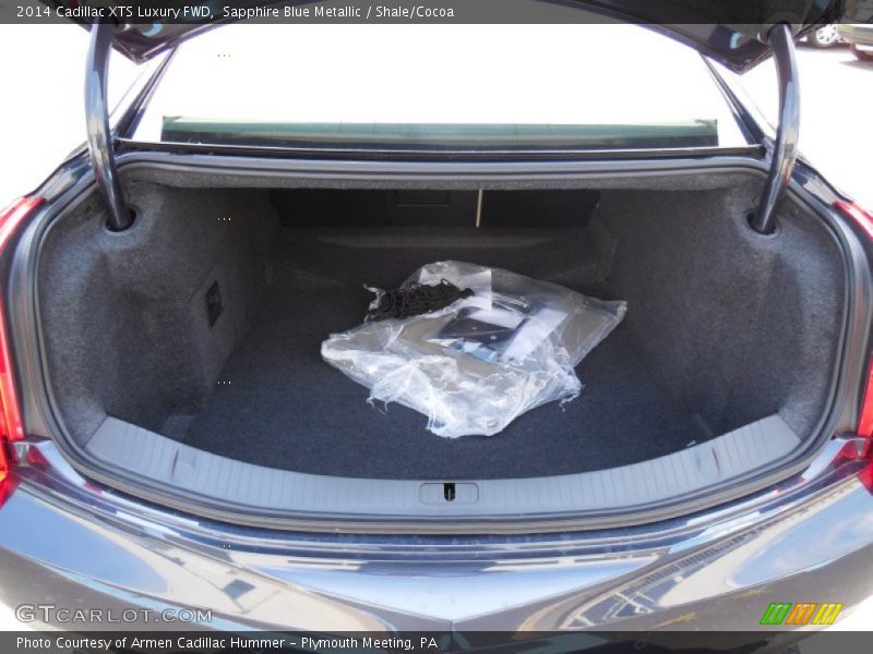 Sapphire Blue Metallic / Shale/Cocoa 2014 Cadillac XTS Luxury FWD