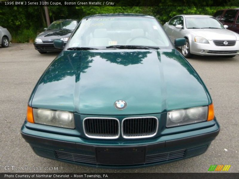 Boston Green Metallic / Gray 1996 BMW 3 Series 318ti Coupe