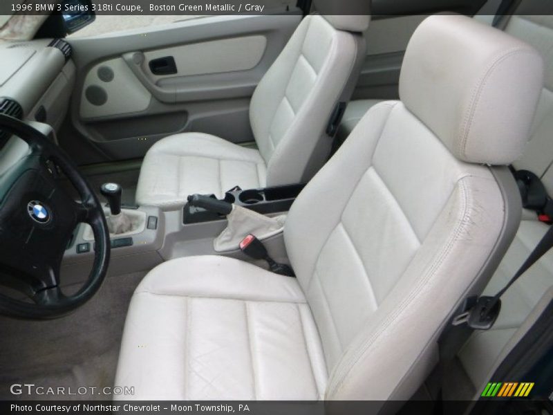 Boston Green Metallic / Gray 1996 BMW 3 Series 318ti Coupe