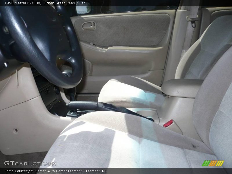 Lichen Green Pearl / Tan 1998 Mazda 626 DX