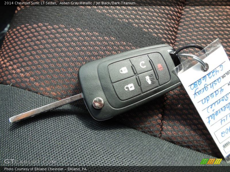 Ashen Gray Metallic / Jet Black/Dark Titanium 2014 Chevrolet Sonic LT Sedan