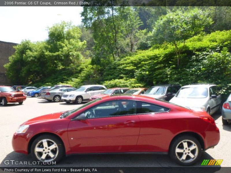 Crimson Red / Ebony 2006 Pontiac G6 GT Coupe