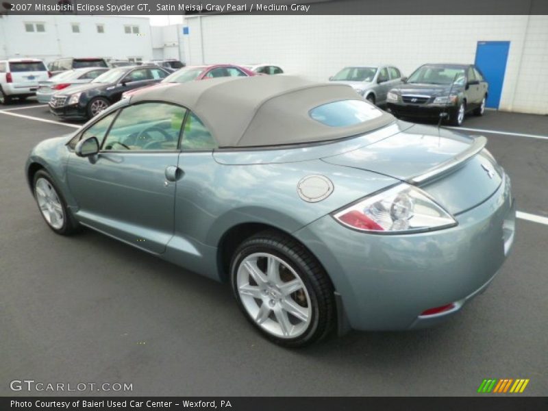 Satin Meisai Gray Pearl / Medium Gray 2007 Mitsubishi Eclipse Spyder GT