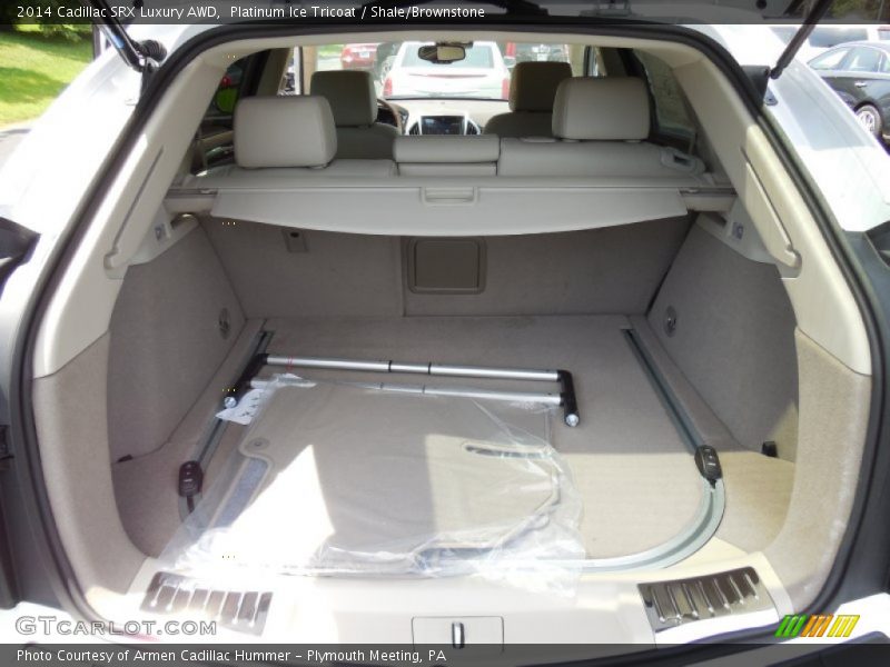 Platinum Ice Tricoat / Shale/Brownstone 2014 Cadillac SRX Luxury AWD