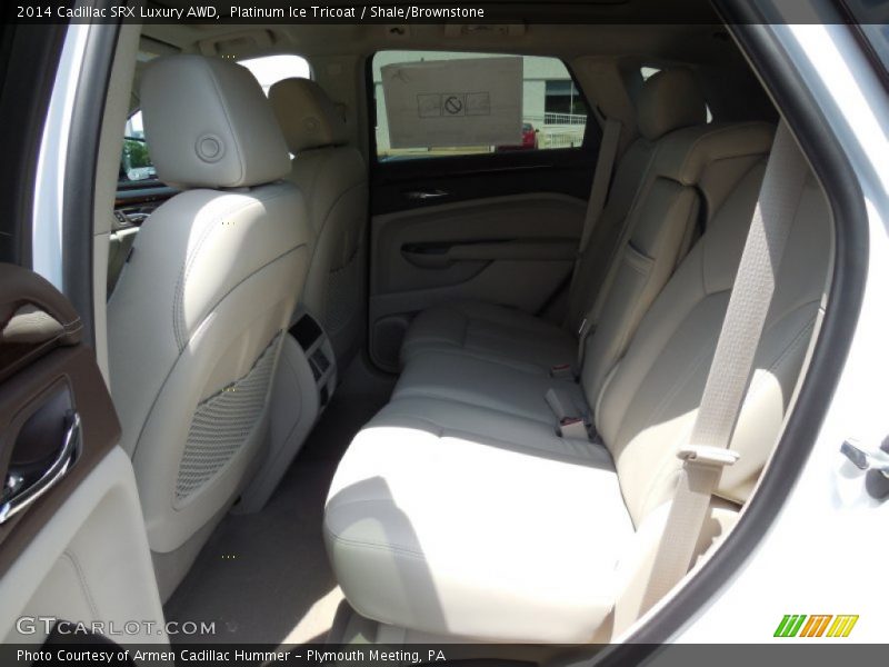 Platinum Ice Tricoat / Shale/Brownstone 2014 Cadillac SRX Luxury AWD