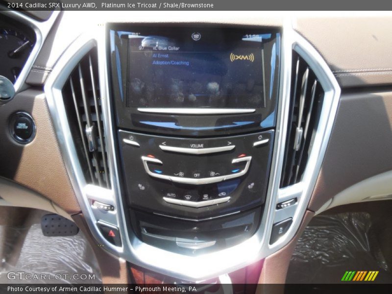 Platinum Ice Tricoat / Shale/Brownstone 2014 Cadillac SRX Luxury AWD