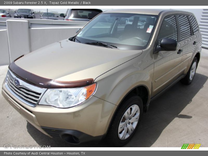 Topaz Gold Metallic / Black 2009 Subaru Forester 2.5 X