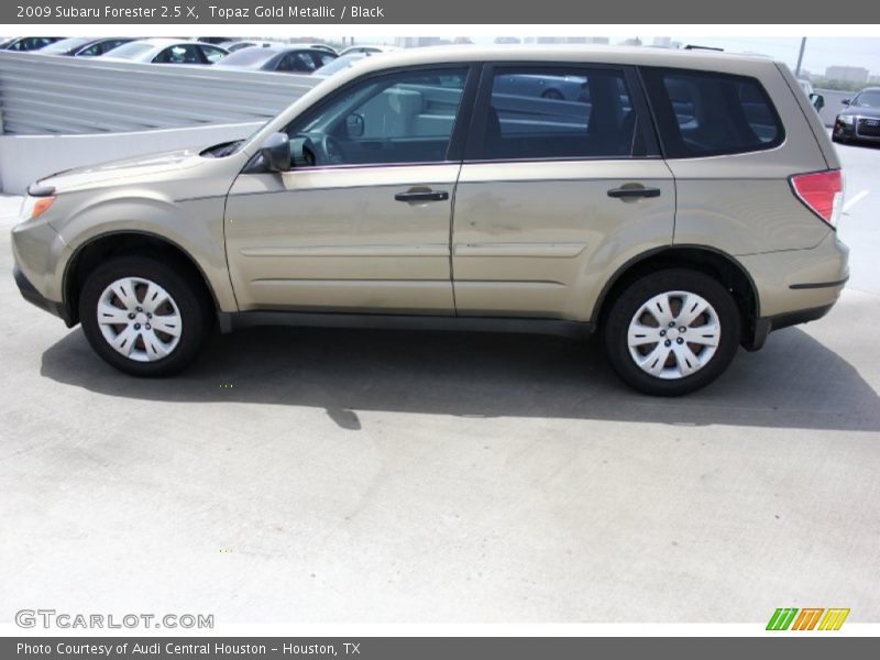 Topaz Gold Metallic / Black 2009 Subaru Forester 2.5 X
