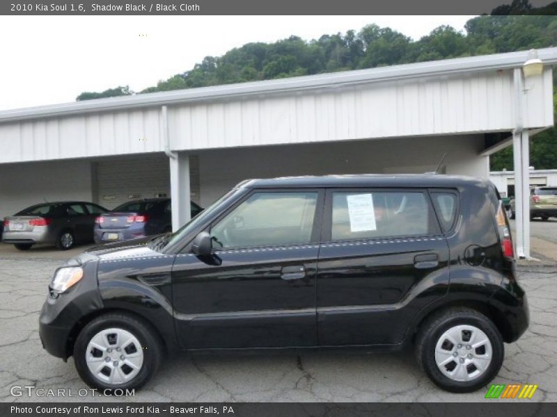 Shadow Black / Black Cloth 2010 Kia Soul 1.6