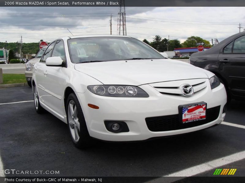 Performance White / Black 2006 Mazda MAZDA6 i Sport Sedan
