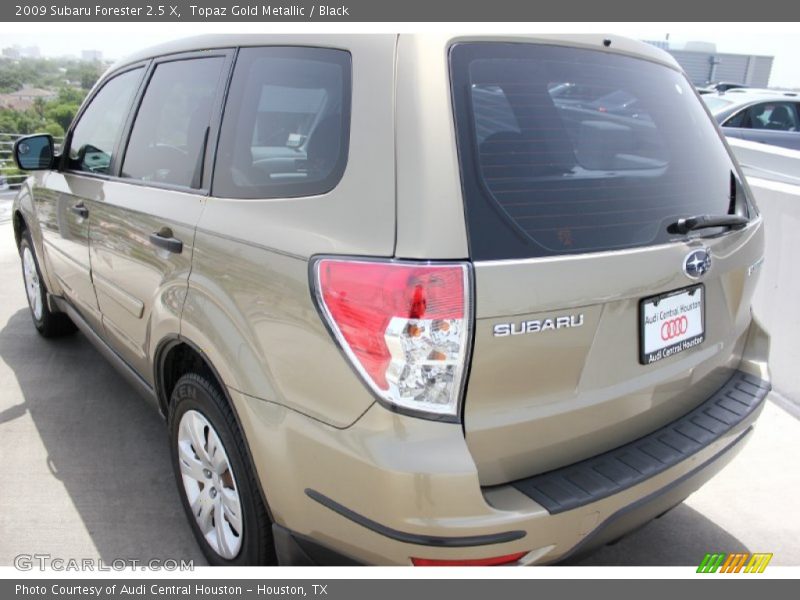 Topaz Gold Metallic / Black 2009 Subaru Forester 2.5 X