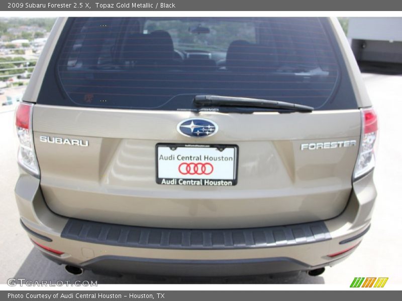 Topaz Gold Metallic / Black 2009 Subaru Forester 2.5 X