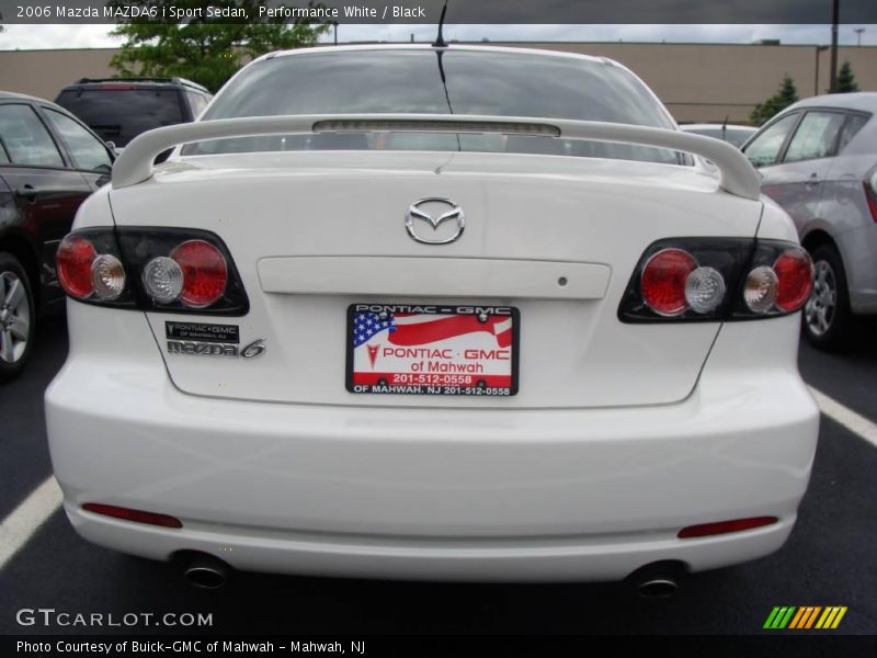 Performance White / Black 2006 Mazda MAZDA6 i Sport Sedan