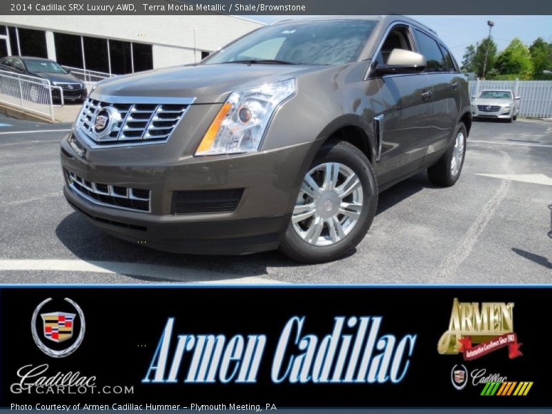 Terra Mocha Metallic / Shale/Brownstone 2014 Cadillac SRX Luxury AWD