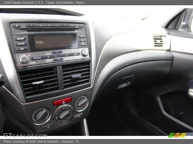 Topaz Gold Metallic / Black 2009 Subaru Forester 2.5 X