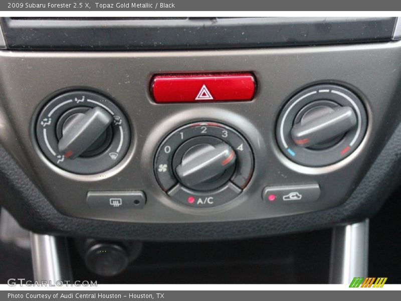 Topaz Gold Metallic / Black 2009 Subaru Forester 2.5 X