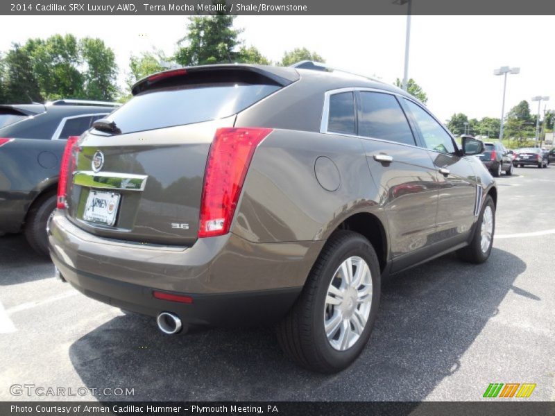 Terra Mocha Metallic / Shale/Brownstone 2014 Cadillac SRX Luxury AWD
