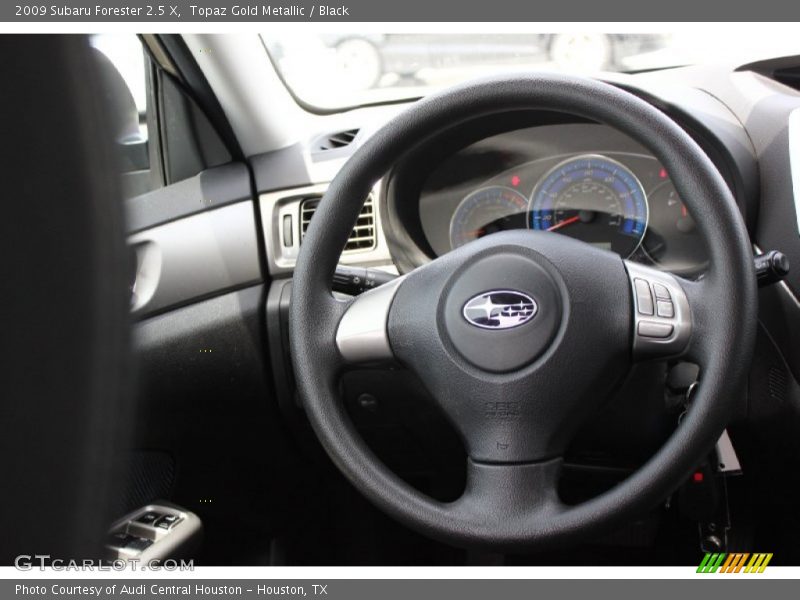 Topaz Gold Metallic / Black 2009 Subaru Forester 2.5 X