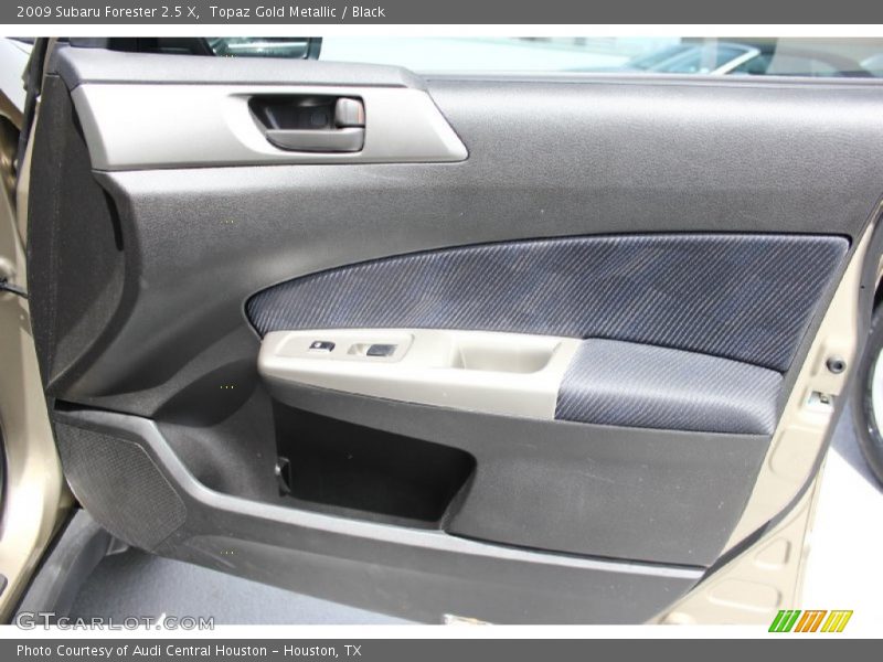 Topaz Gold Metallic / Black 2009 Subaru Forester 2.5 X