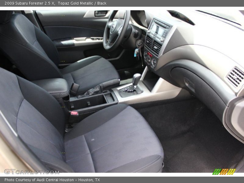 Topaz Gold Metallic / Black 2009 Subaru Forester 2.5 X