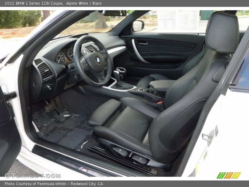  2012 1 Series 128i Coupe Black Interior