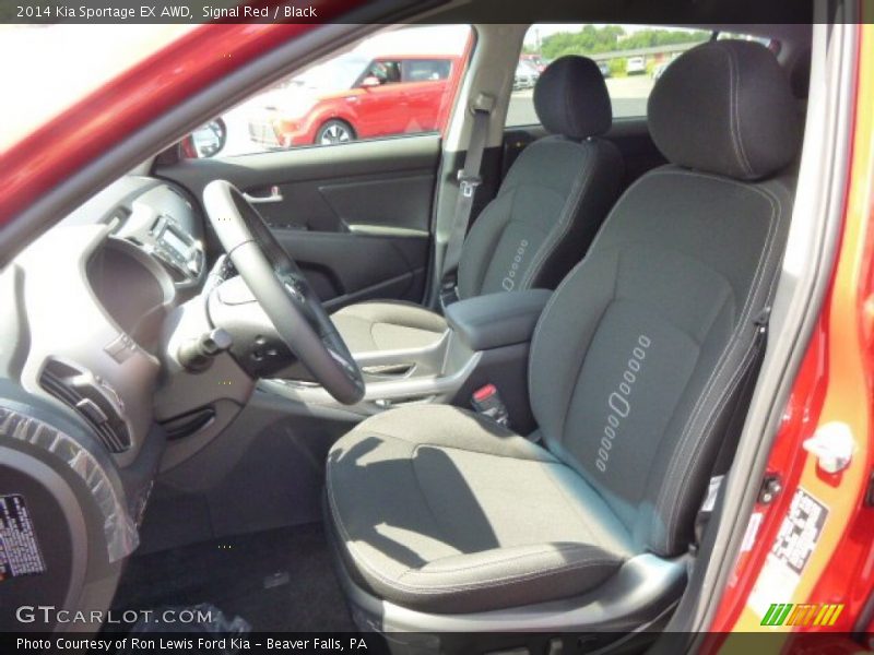 Signal Red / Black 2014 Kia Sportage EX AWD
