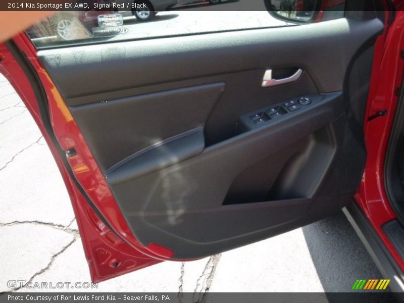 Signal Red / Black 2014 Kia Sportage EX AWD