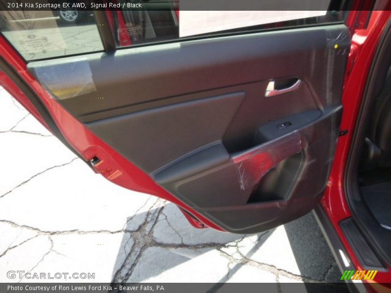 Signal Red / Black 2014 Kia Sportage EX AWD