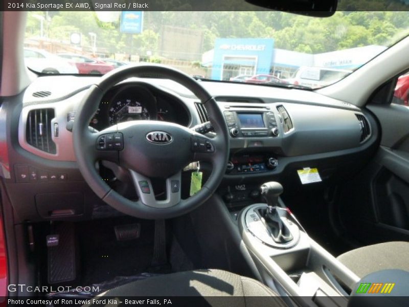 Signal Red / Black 2014 Kia Sportage EX AWD