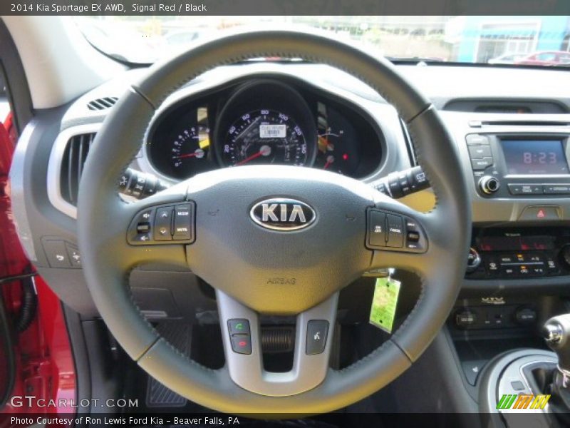 Signal Red / Black 2014 Kia Sportage EX AWD