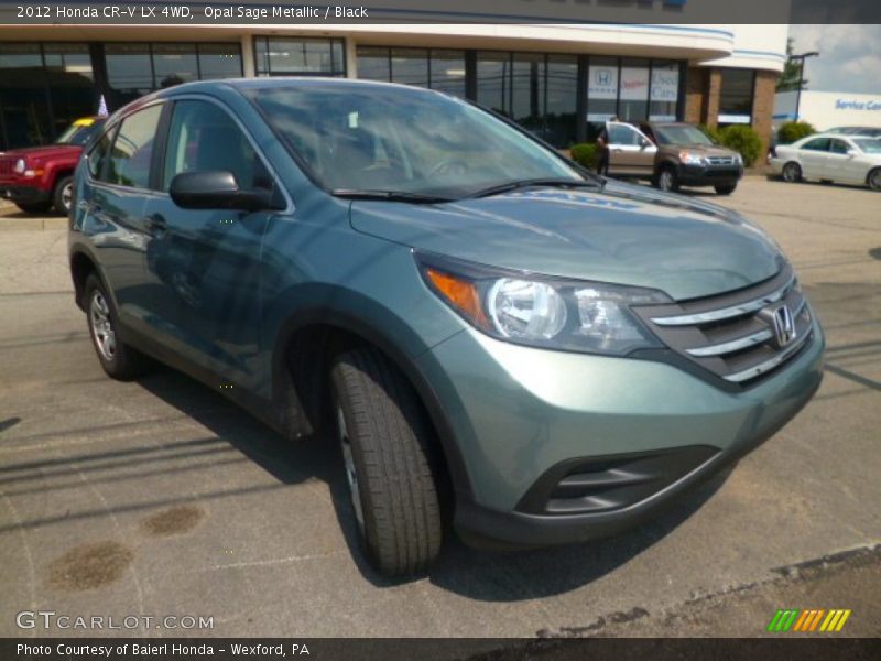 Opal Sage Metallic / Black 2012 Honda CR-V LX 4WD