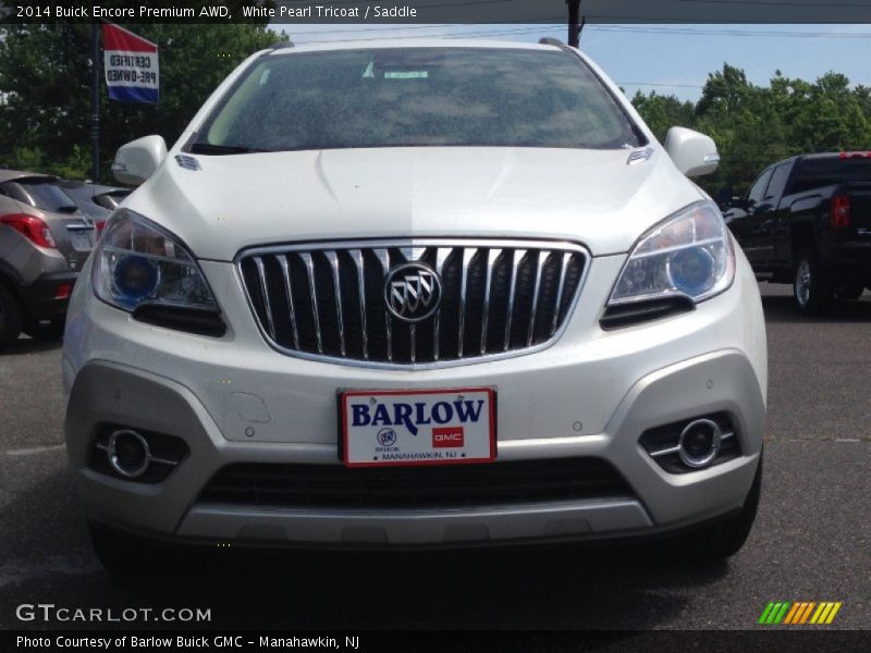 White Pearl Tricoat / Saddle 2014 Buick Encore Premium AWD