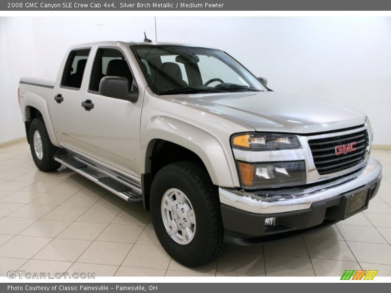 Silver Birch Metallic / Medium Pewter 2008 GMC Canyon SLE Crew Cab 4x4