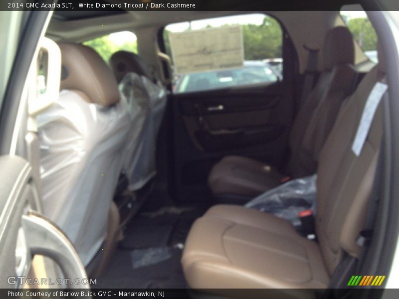 White Diamond Tricoat / Dark Cashmere 2014 GMC Acadia SLT