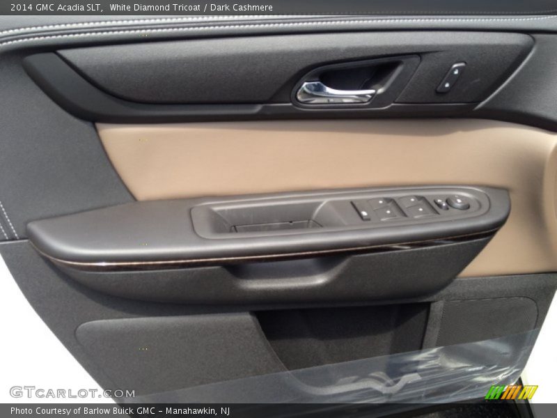 White Diamond Tricoat / Dark Cashmere 2014 GMC Acadia SLT