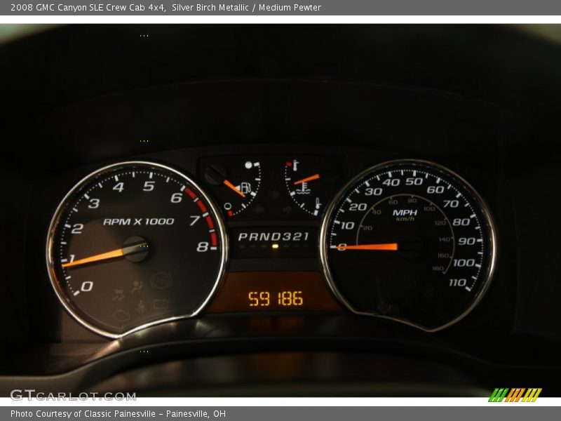 Silver Birch Metallic / Medium Pewter 2008 GMC Canyon SLE Crew Cab 4x4