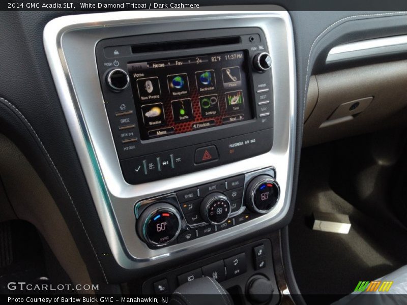 White Diamond Tricoat / Dark Cashmere 2014 GMC Acadia SLT