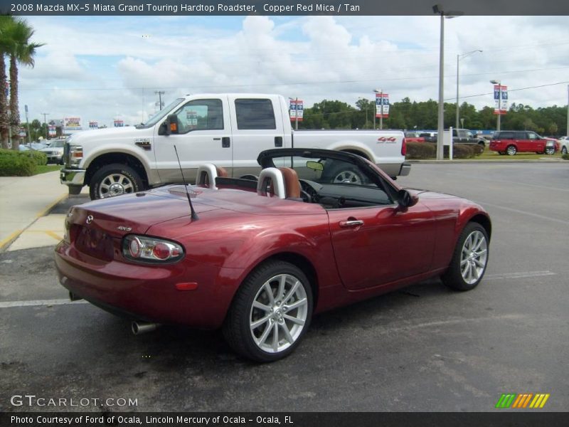 Copper Red Mica / Tan 2008 Mazda MX-5 Miata Grand Touring Hardtop Roadster