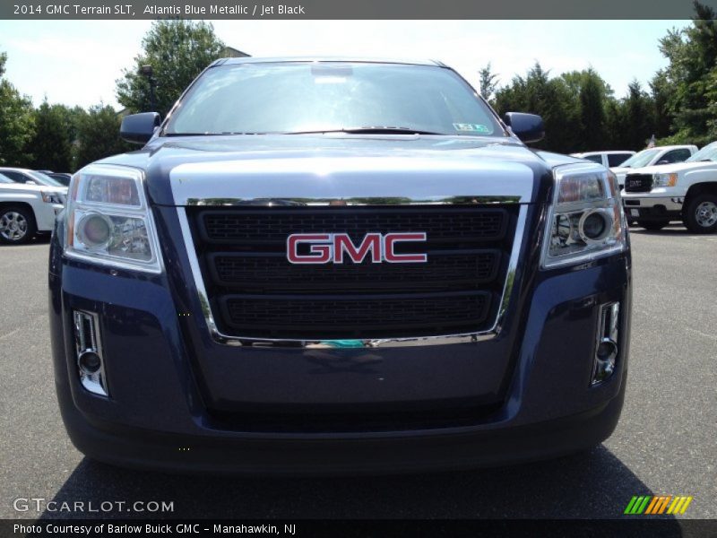 Atlantis Blue Metallic / Jet Black 2014 GMC Terrain SLT