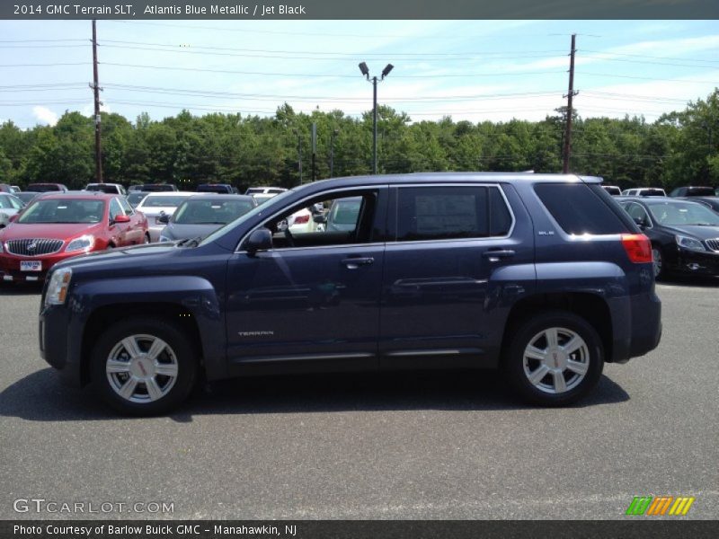 Atlantis Blue Metallic / Jet Black 2014 GMC Terrain SLT